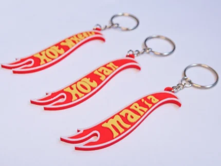 Llavero personalizado estilo Hot Wheels